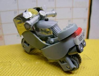 如何利用廢棄打火機做摩托車模型