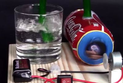 教你如何使用易拉罐DIY鱼缸氧气泵