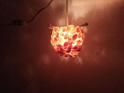 开心果壳灯怎么做，DIY好看的环保灯饰