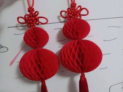 环保袋废物利用，DIY无纺布节日灯笼
