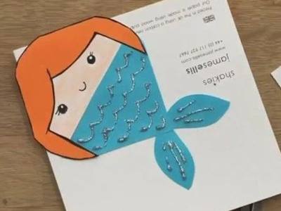 如何自制可爱的书签，DIY折纸美人鱼