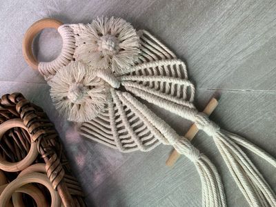 Macrame手工編織，DIY棉繩貓