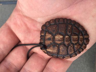 怎么使用椰子壳DIY龟甲钥匙挂件
