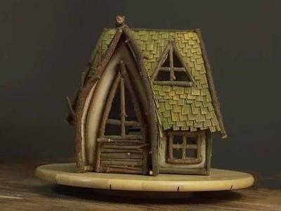 微型娃娃屋教程，DIY隐居童话小木屋