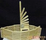 雪糕棍手工制作小帆船航模的做法