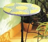 旧家具DIY，彩色马赛克改造家庭旧饭桌