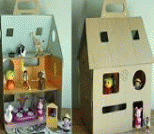 废纸箱制作儿童玩具小屋教程及图纸