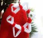 自制圣诞装饰品，棉线头DIY雪花六角星
