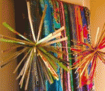 废纸板DIY室内装饰花