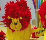 儿童手工课：废毛线DIY可爱小狮子
