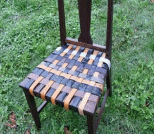 废旧皮带做椅子凳面