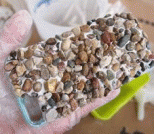 DIY碎石面iPhone手机壳