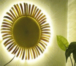 DIY发光的太阳卧室柔光壁灯教程