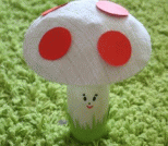 儿童手工课：DIY超级玛丽游戏里的小蘑菇