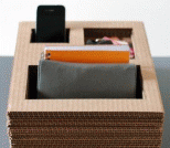 利用瓦楞纸板做桌面收纳盒