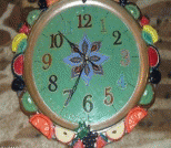 如何利用旧时钟DIY改造个性水果时钟