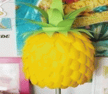 废物利用做菠萝台灯罩教程