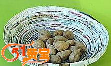 最最简单的旧报纸利用方案,DIY自制盛物碟
