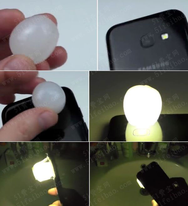 DIY鹌鹑蛋改造手机手电筒