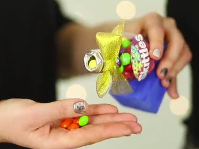 旧灯泡DIY彩虹糖包装礼物容器