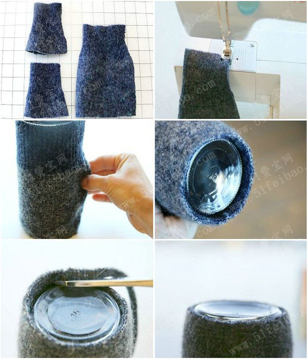 带盖玻璃罐改造DIY饮水瓶水壶