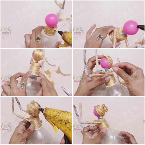 DIY方法，母亲节的创意工艺人偶制作教程