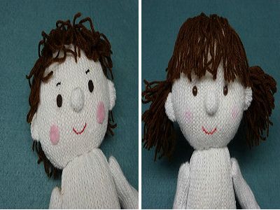 旧手套DIY男女布偶娃娃制作超详细图
