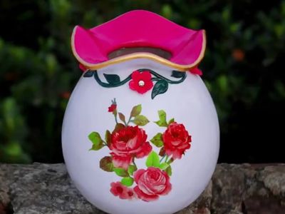 让人叹为观止的塑料瓶改造花瓶作品