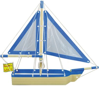 妙用牛奶盒做幼儿园小制作帆船