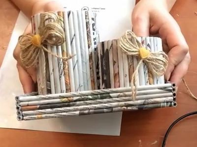 利用报纸diy的环保手工小制作图解教程-第1页-51费宝网