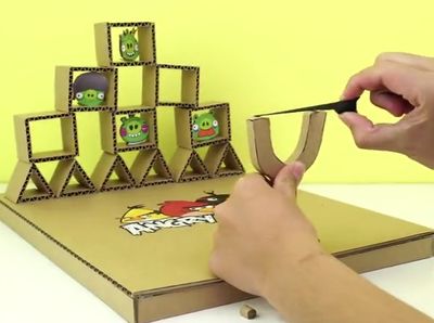 DIY愤怒的小鸟射击游戏机