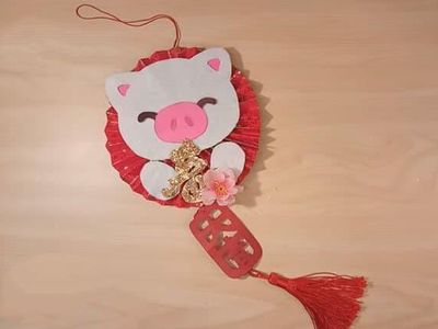 新年装饰DIY可爱小猪猪挂饰
