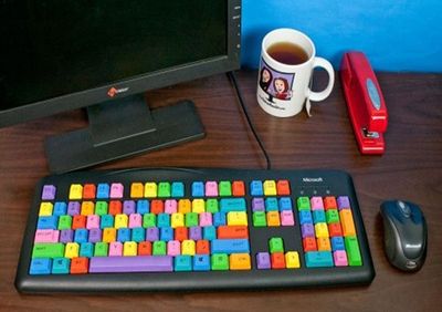 改造舊鍵盤DIY自製繽紛彩色個性鍵盤