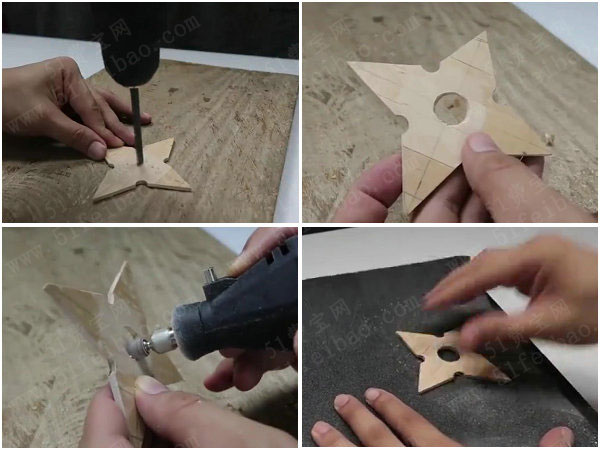 棒冰棍制作diy手里剑忍者飞镖
