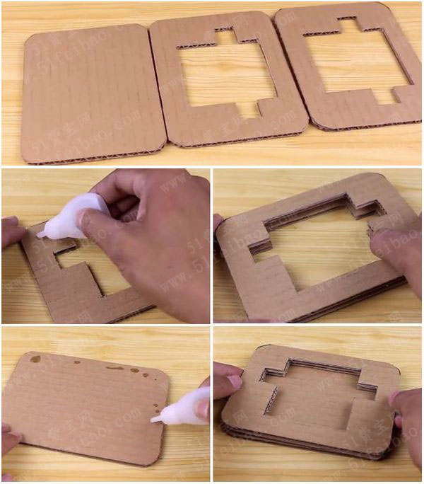 DIY纸板益智拼图华容道游戏盘