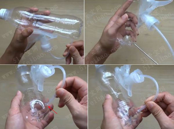 diy小孩暑期玩具饮料瓶水枪玩具 - 废物利用手工diy小
