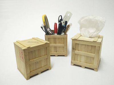 冰棍棍微型货运木箱收纳盒储备罐