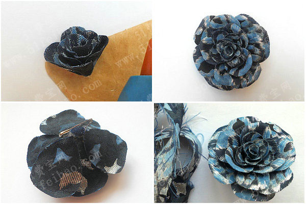 生活小窍门，织物碎屑制作漂亮的DIY玫瑰花胸针