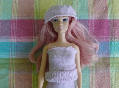 旧袜子DIY给芭比娃娃做合身衣服套装