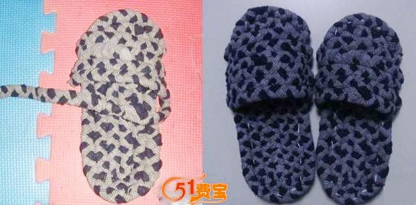 怎麼用旧衣服编织布拖鞋