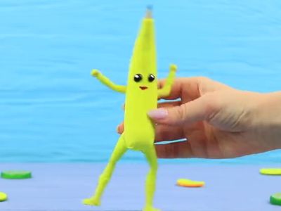 DIY创意文具:自制香蕉小子铅笔