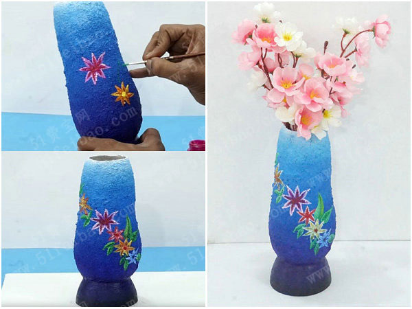 利用塑料瓶制作唯美手工艺术花瓶