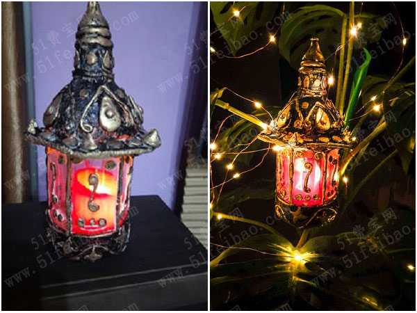環保手工藝分享，DIY異國風情聖誕燈籠裝飾