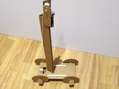 科技小發明手工，製作自行重力小車玩具