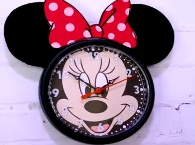 自製可愛的米老鼠米妮鬧鐘