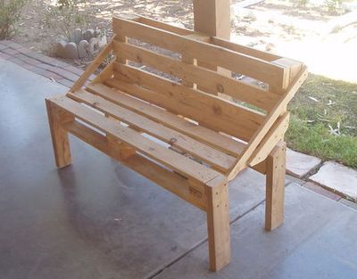 木托盘改造diy做休闲木长椅沙发