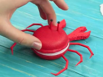 手工制作可爱螃蟹收纳盒教程