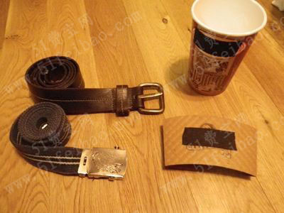 过时腰带旧皮带DIY耐用咖啡杯隔热套