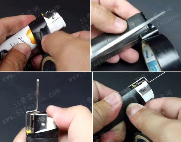 曲别针打火机diy应急电烙铁