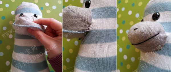 如何利用旧袜子缝制萌物小猴娃娃
